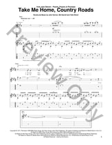 Take Me Home, Country Roads Guitar and Fretted sheet music cover